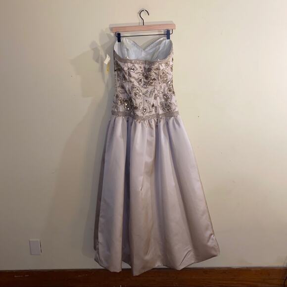 NWT VNTG BLACK TIE OLEG CASSINI formal dress sz8 - Picture 2 of 8